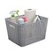 Simplify Storage Bin, Plastic, Grey, 13.7 in H, 11.4 in W, 13.7 in L 25175-GREY - alternate 2